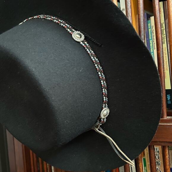 Vintage Golden Gate Hat & Cap Co. Black 100% Wool Western “Bolero”Hat, Size XL main image 7